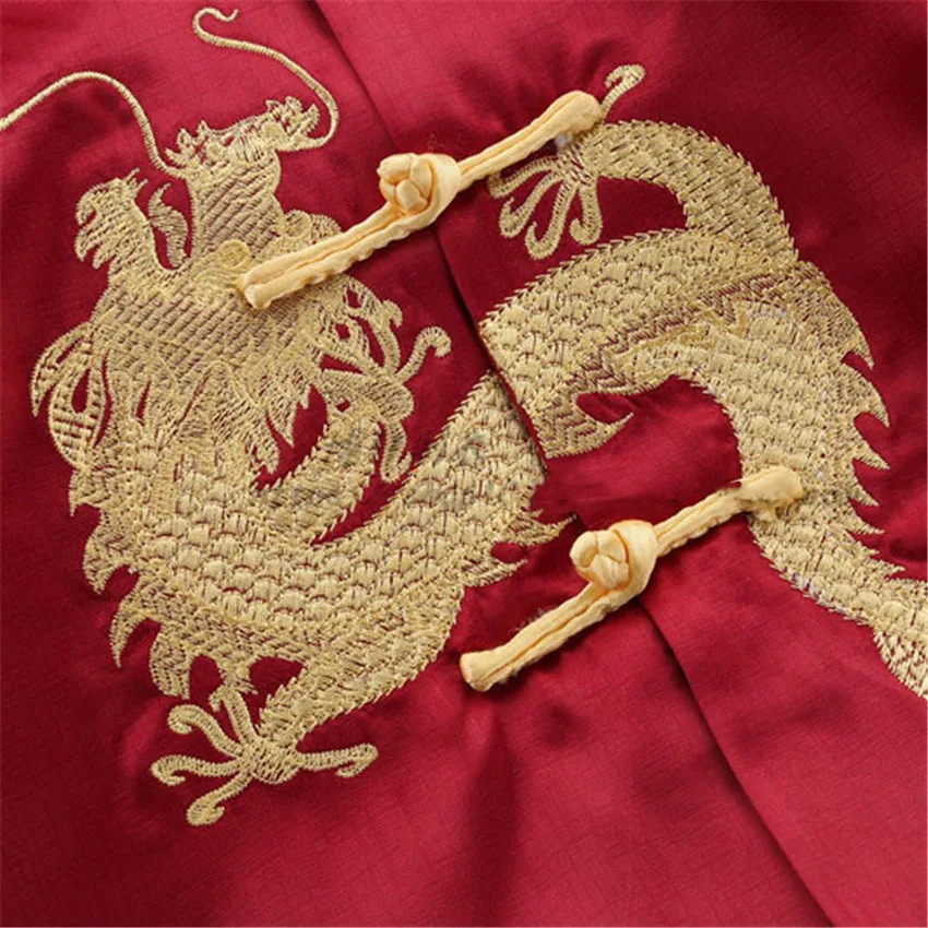 Для мальчиков и девочек китайский Стиль дракон в стиле династии Тан Платье для