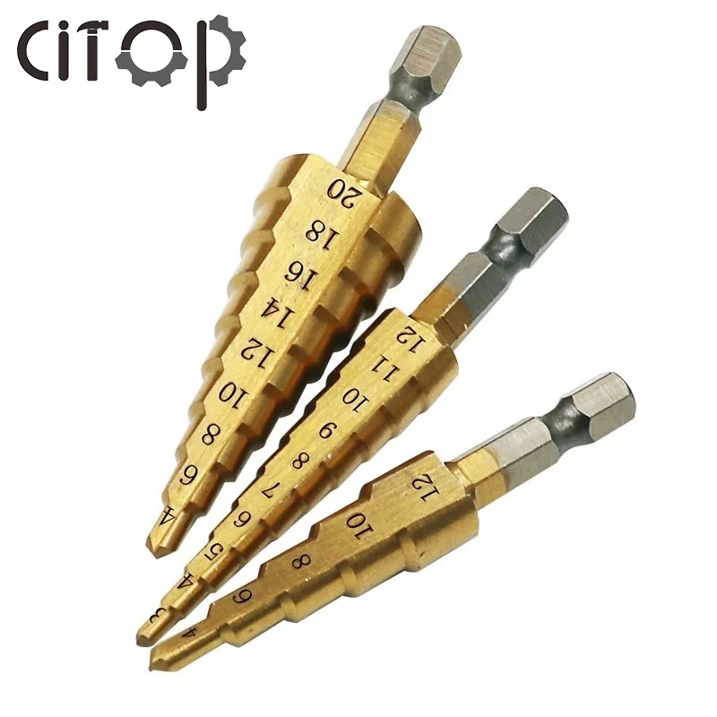 Сверло из быстрорежущей стали с титановым покрытием 3 12 мм 4 12/20 мм|Сверла| |