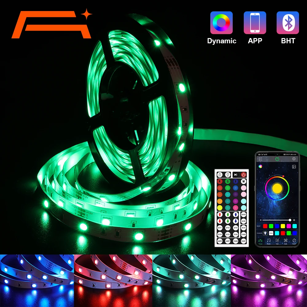 A + светодиодный полосы светильник s цветная (RGB) 5050 Цвет меняющийся полоски