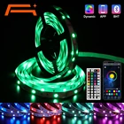 Светодиодная ленсветильник s, RGB 5050, меняющие цвет светодиодные светильник вые полосы в комплекте с 44 клавишами, ИК-пульт дистанционного управления, фотоламсветильник для украшения дома, Рождества