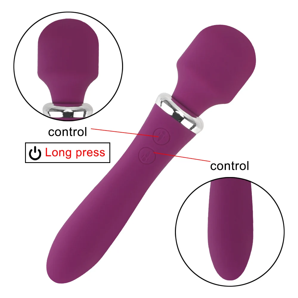 Huge Magic Massager Dual Motors AV Vibrator for Woman G-Spot Clit Vibrating Stimulator Adult Sex Toys Female Masturbator | Красота и