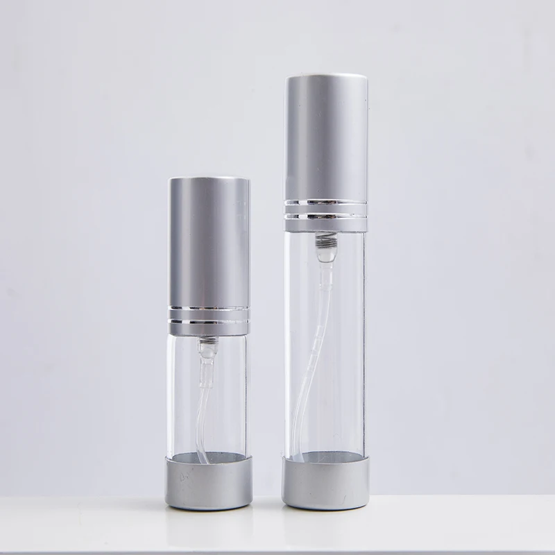 2 шт./лот 5 мл/10 мл прозрачный стеклянный многоразовый портативный флакон для