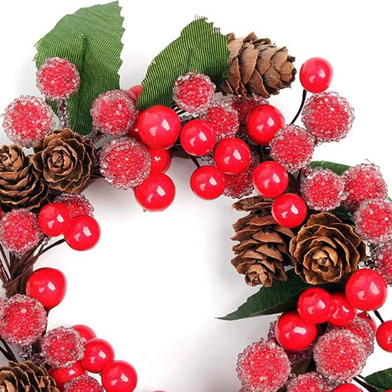 Рождественские кольца свечи с красными бусинами в 4 упаковках подсвечник для