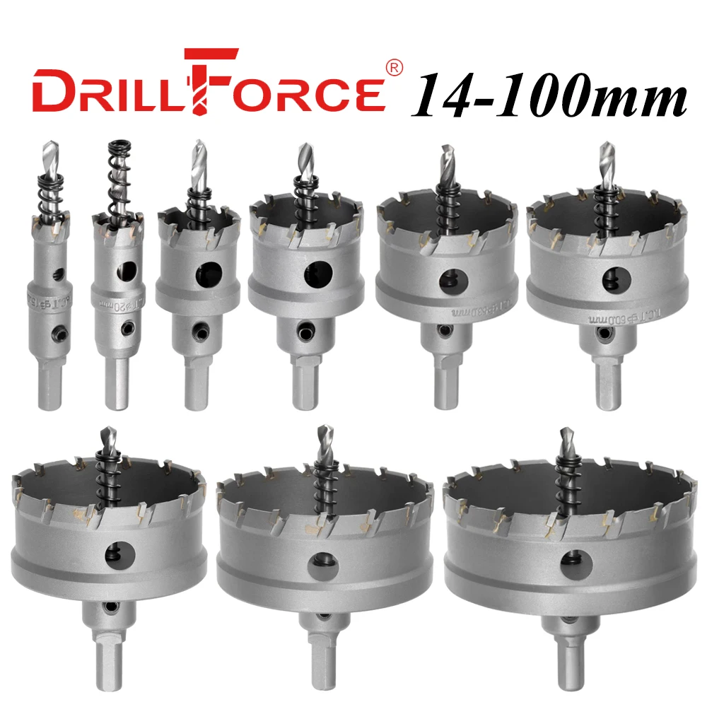 

DRILLFORCE Кольцевые сверла TCT 14-100 мм