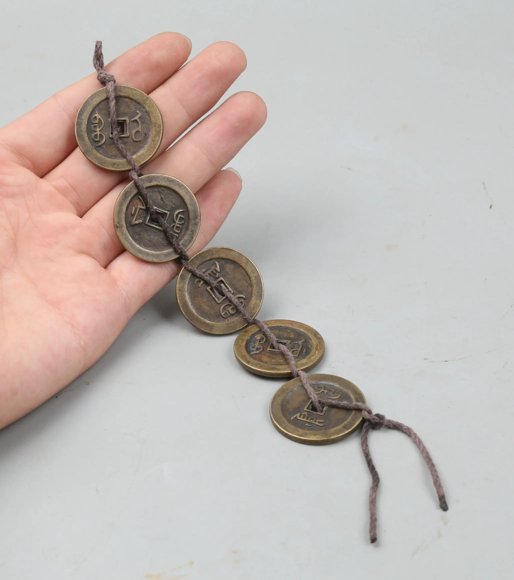 Коллекция сувениров 28 мм/1 1 дюйма небольшая китайская Бронзовая статуэтка