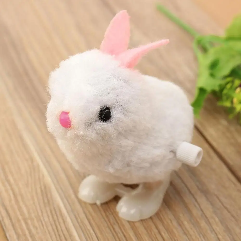 Милый детский Забавный мультяшный плюшевый кролик животное заводная игрушка