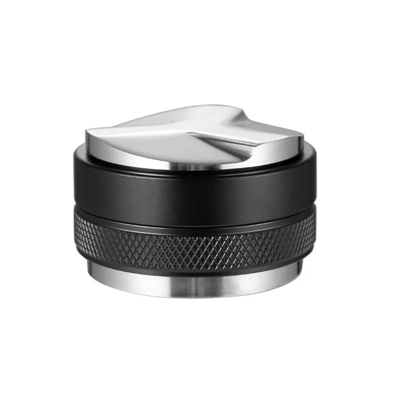 51/53/58mm Coffee Distributor Tamper Adjustable Dual Head 2 in 1 Espresso Powder Hammer for | Дом и сад