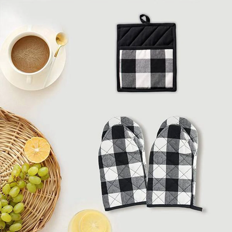 

Oven Mitts and Pot Holders,Kitchen Cooking Oven Gloves Heat Resistant Non Slip Cooking Gloves Potholders,for Cooking,BBQ