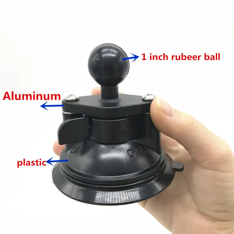 1pcs Suction Крепление на присоске для автомобильного окна с поворотным замком+ шаровая Головка+ Универсальный держатель для мобильного телефона X-Grip для смартфона ram - Цвет: 1pcs Suction