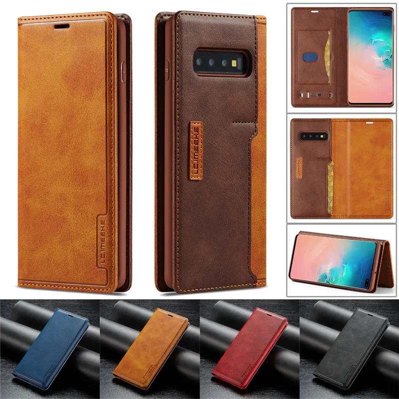 Магнитный чехол для Samsung Galaxy S10 S9 S8 S21 FE S20 Plus Note 20 Ultra 10 9 A12 A52 A72|Чехлы-портмоне| |