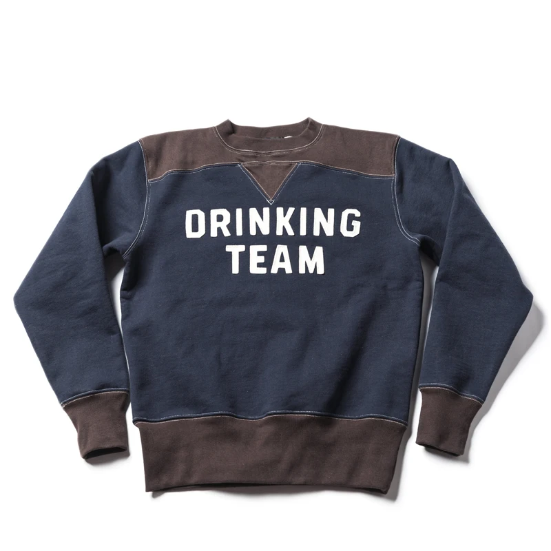 

Crewneck Бронсон мотоциклетный джемпер тяжелый цветной блок мотогонок Джерси