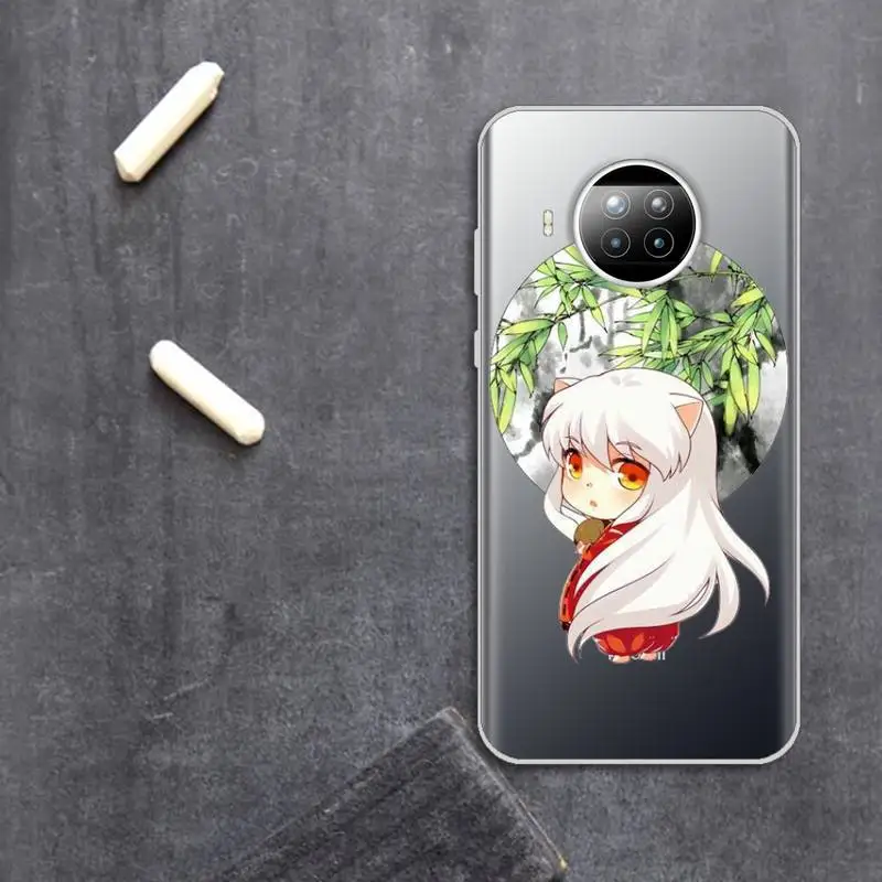 

Inuyasha Higurash Phone Case Transparent for Xiaomi Redmi note 10 t 8 9 pro lite 11 high quality Anti-fall capa