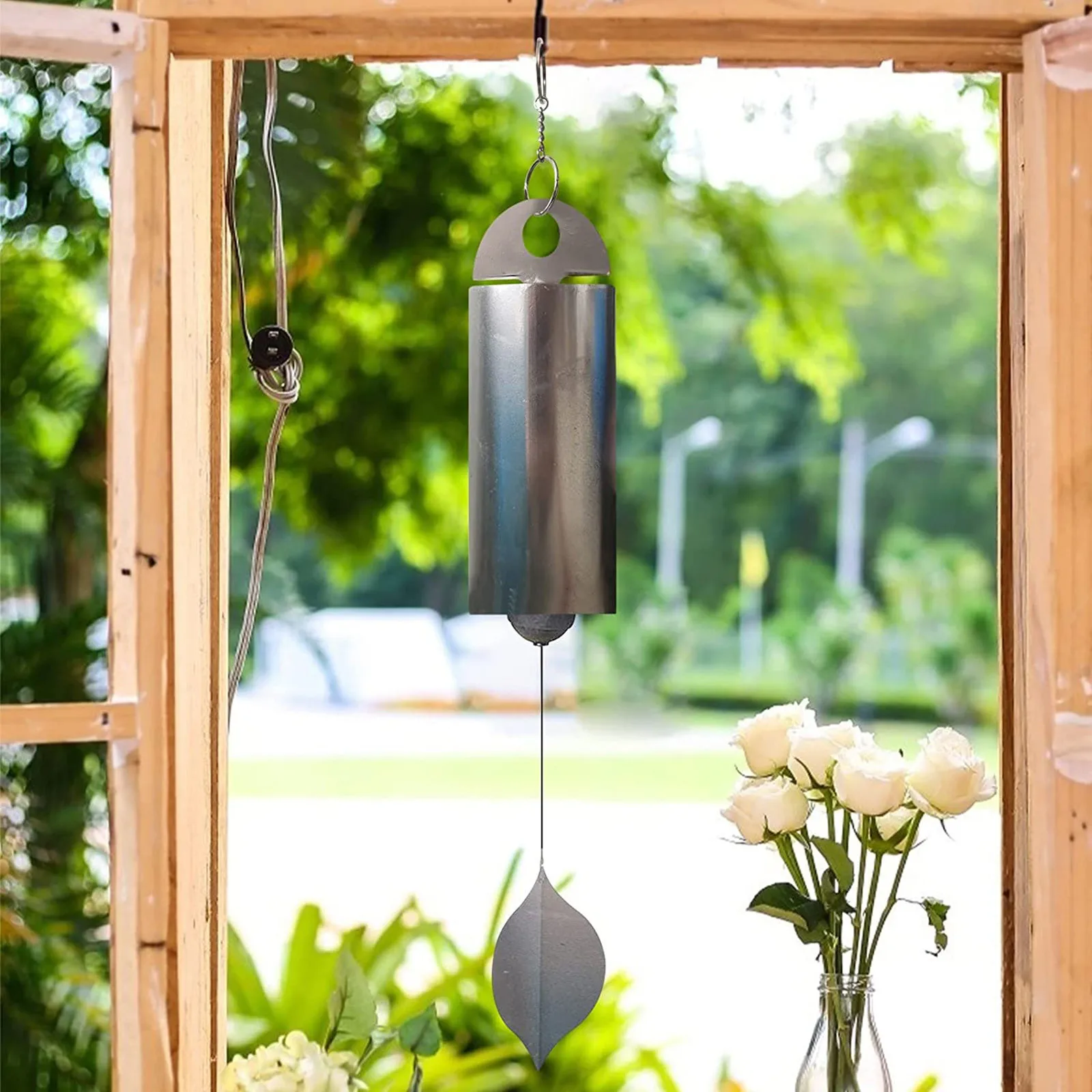 

Retro bells Bronzes Steel Guarantee Music Tuning Medium Heros Wind Chime Garden Outdoor Terrace Porch Backyard Home Decoration