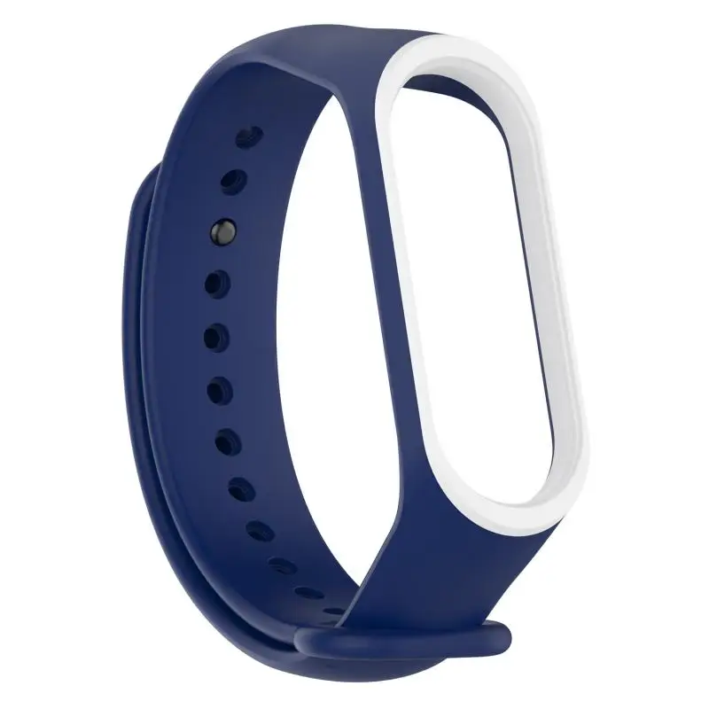 Мягкий силиконовый ремешок для умных часов Xiaomi Mi Band 3 два цвета износостойкий