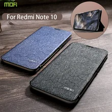 MOFI For Xiaomi Redmi Note 10 Pro  Leather Flip Case Luxury Cover Holder Full Protection For Redmi Note 10 Flip Shockproof Case