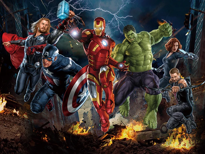 Фон для фотосъемки с изображением Диснея Марвел 125x80 см | Дом и сад