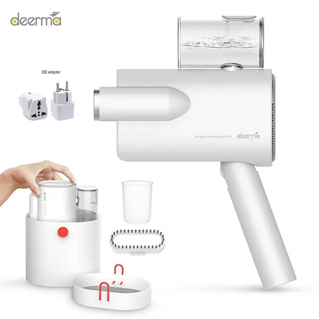 Xiaomi Deerma DEM-HS006 складной ручной отпариватель для одежды паровой утюг бытовой портативный небольшой одежды стерилизации морщин - Цвет: Deluxe add adapter