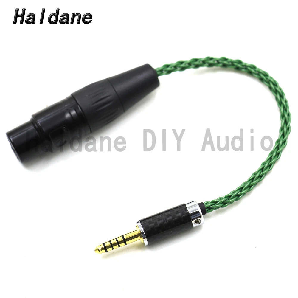 

Haldane Carbon Fiber Gui-ZS 4.4mm Male to 4pin XLR Balanced Female OCC Single Crystal Silver Audio Adapter Connector Cable