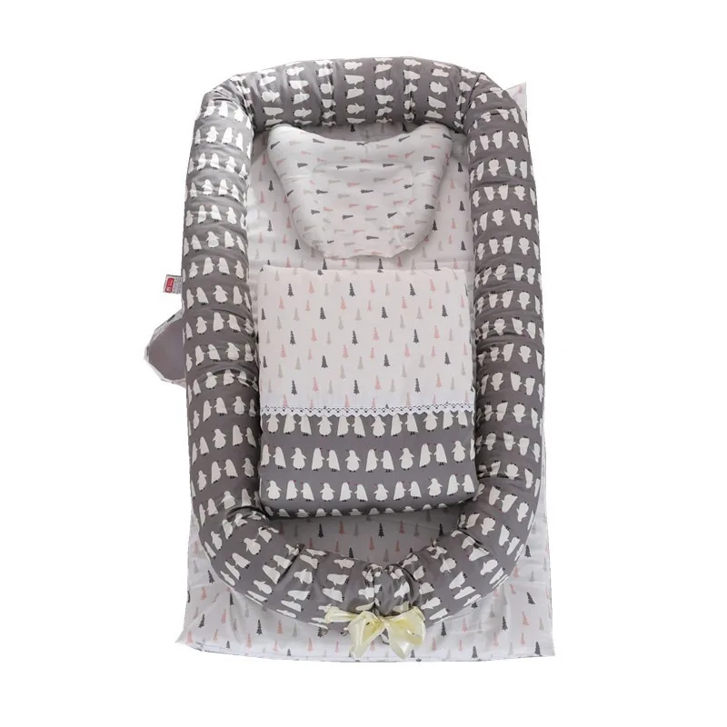 

New Cotton Crib In The Bed Portable Removable Washable Quilt Baby Isolation Bed Newborn Bed