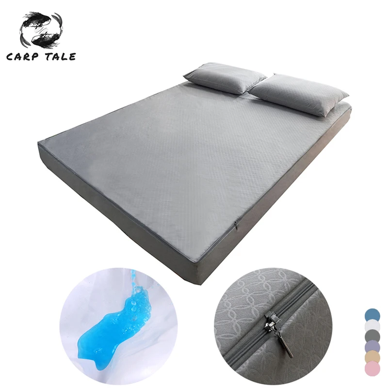 

New Six-sided Fully Enclosed Waterproof Bed Cover Mattress Protector Mattress Topper for Bed Anti-mite Mattress Cover Zipper