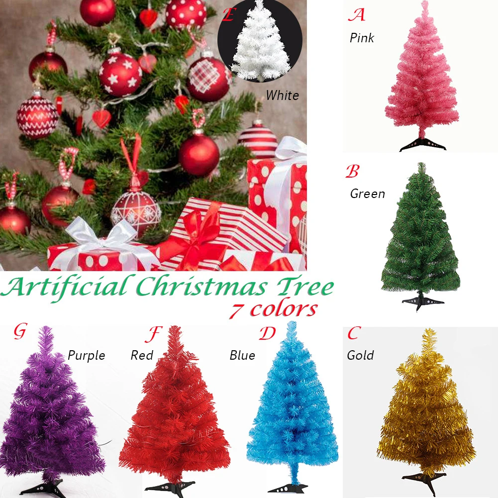 Искусственная Рождественская елка снежинка Рождественская пластиковая елка Новогодние украшения для дома настольные украшения Рождественская елка 60 см