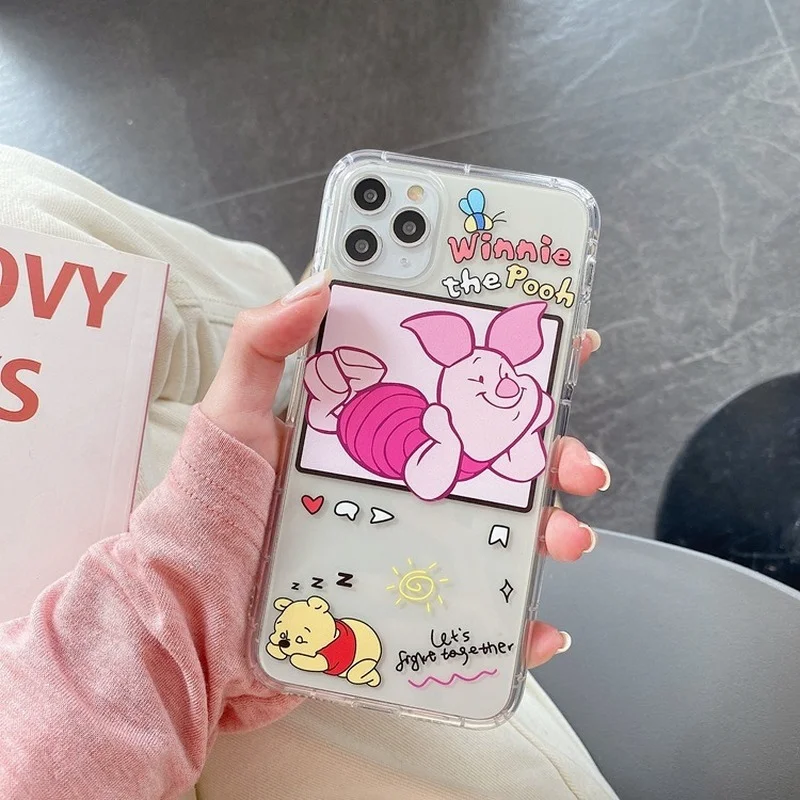 Чехол для телефона Disney с Винни-пухом IPhone X / XS XR 11 12/Pro/мультяшный милый стильный