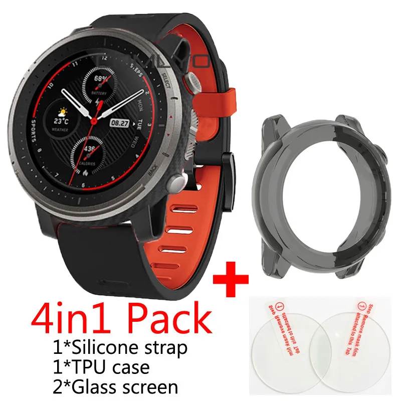 

Силиконовый ремешок для huami Amazfit Stratos 3, 4 в 1