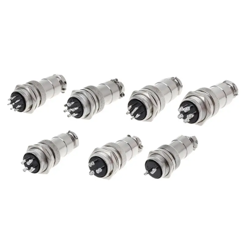 Комплект авиационных разъемов GX20 штекер и гнездо 2/3/4/5/6/7/8 штырьковый разъем 4XFD |