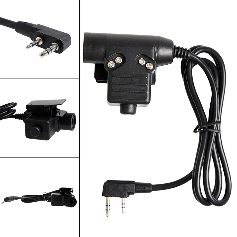 U94 PTT 2Pin Walkie Talkie Transceiver для KENWOOD TYT BAOFENG 5R радиогарнитура|Детали и аксессуары| |