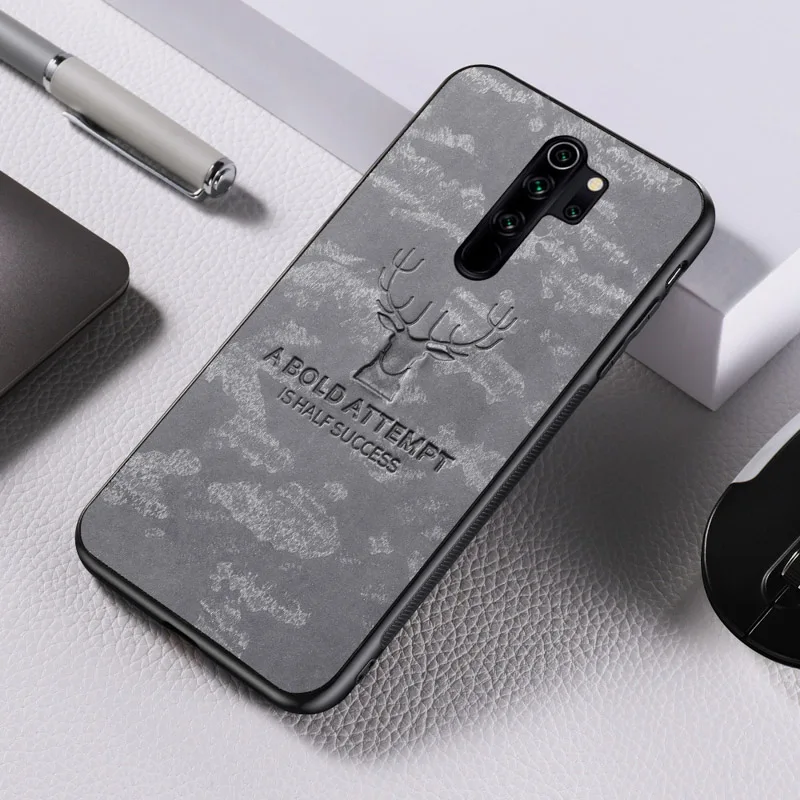 

Redmi 8 8A Fabric Christmas Deer Case For Xiaomi Redmi Note 8 Pro 8T 7 6 5 Case Hard PC + TPU Coque For Xiomi Redmi K20 K30 7 7A