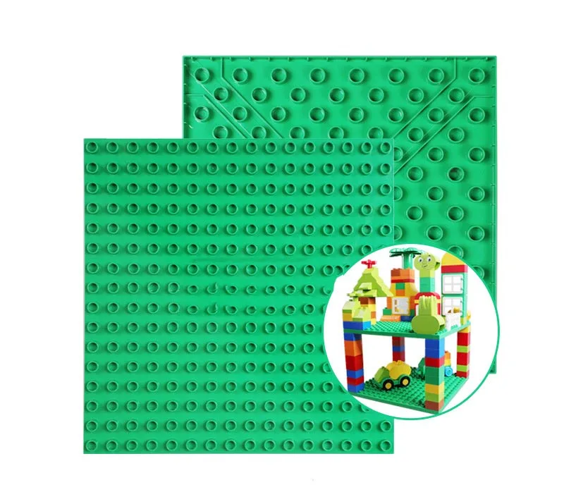 Базовая пластина большого кирпича 25x25 см 16*16 точек двухсторонняя политая сделай