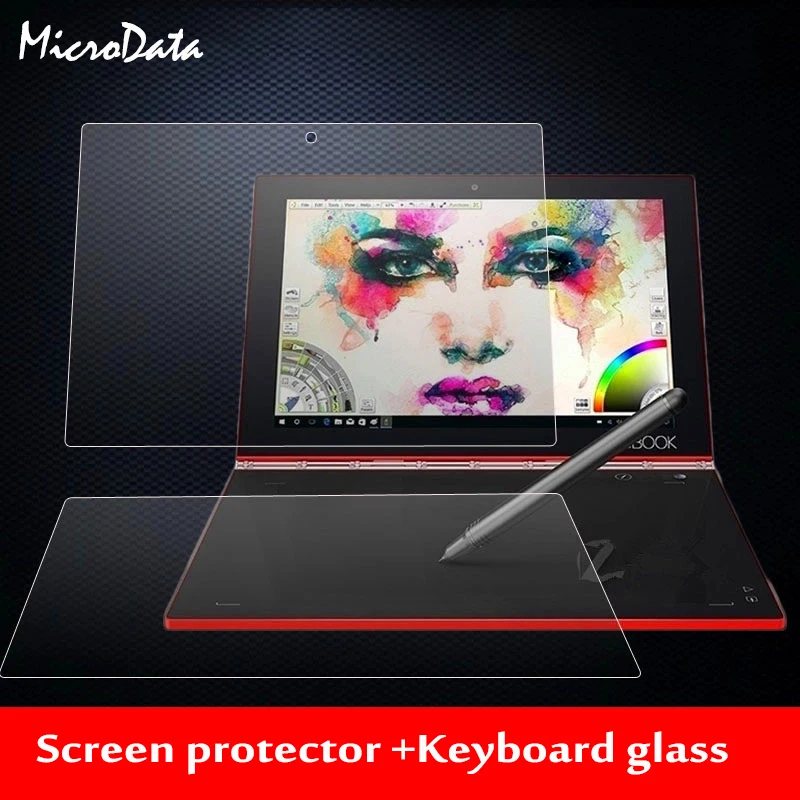 Для Lenovo YOGA Book 10 1 дюйма закаленное стекло + для клавиатуры защитная полная защита