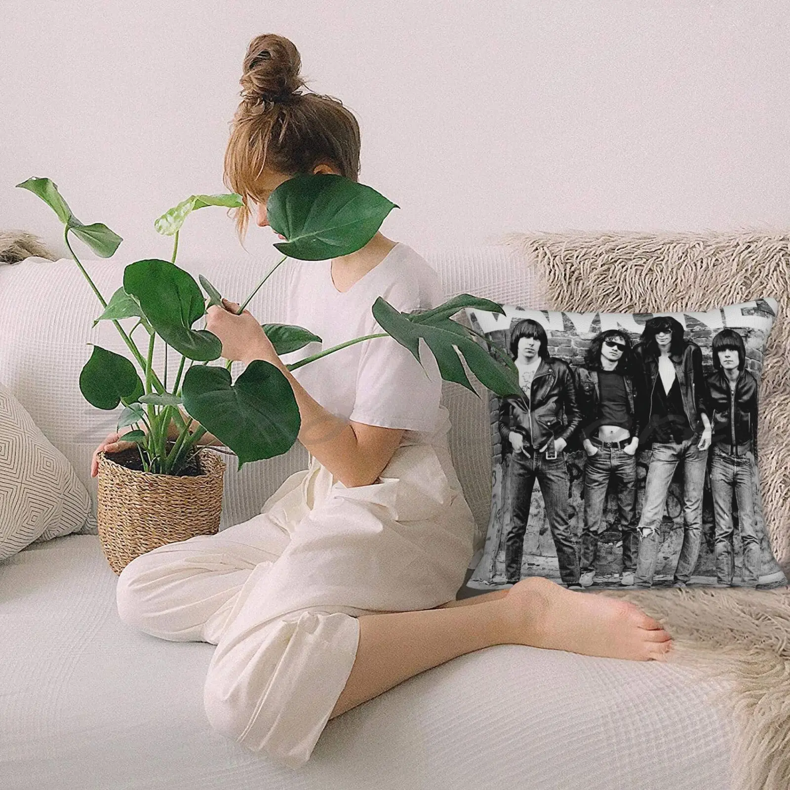 Наволочка с надписью наволочка из хлопка льна плюшевый помпоном для поклонения