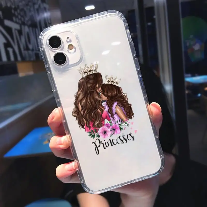 

Mother and baby child love Phone Case Transparent for Clear iPhone 11 12 mini pro 8 7 6 6S XS MAX Plus X 5S SE 2020 XR