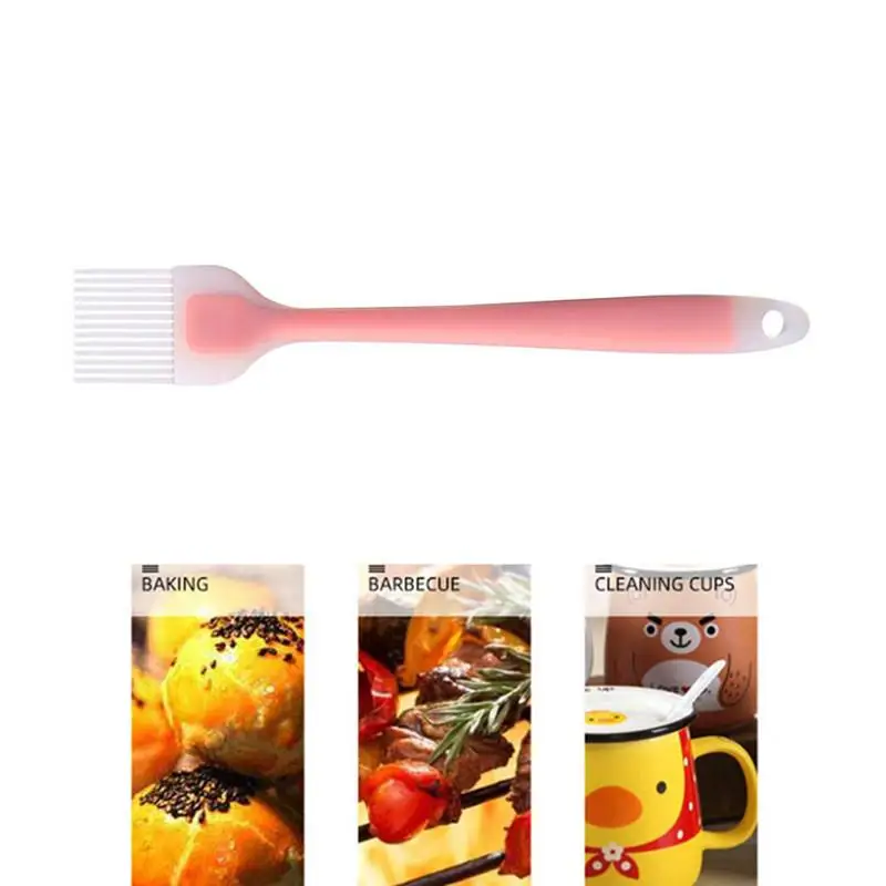 

1 Piece Silicone Oil Brush Heatproof Cream Butter Pastry Cooking Tools Kitchen Barbecue Basting Brush With Handle BBQ Tools