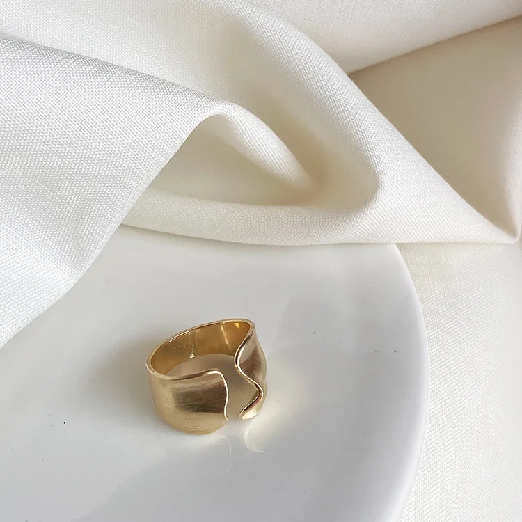 2019 корейский новый дизайн шикарное простое металлическое Золотое