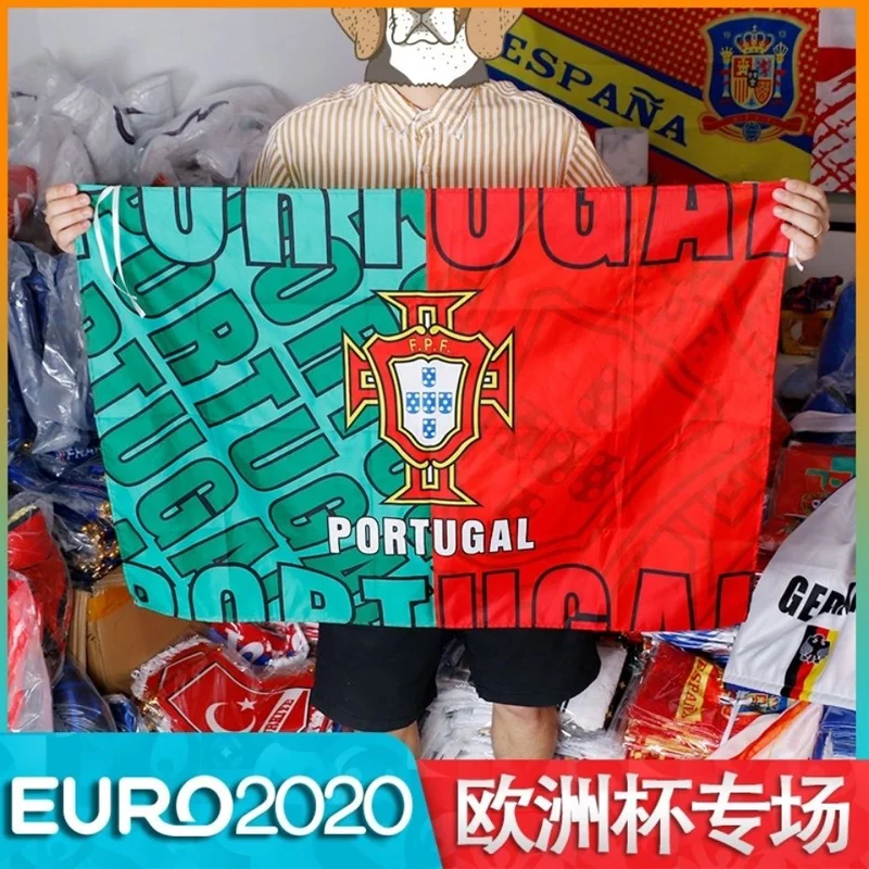 

Belgium England France Germany Portugal Italy Football Team Emblem National Team Hanging Flag Fans Decorative Flag 95 x 65cm