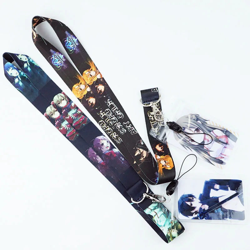 Аниме меч искусство онлайн САО шейный ремень ремешки для ключей ID карты