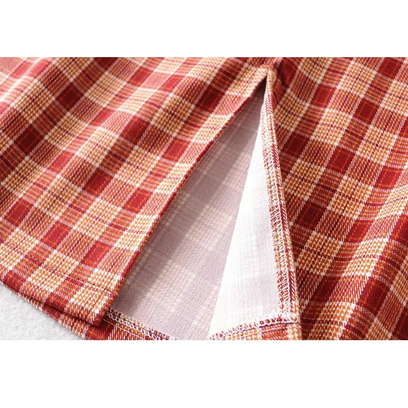 

Long skirts womens vintage plaid skirt elegant korean style women high waist skirts streetwear harajuku skirt summer 2020