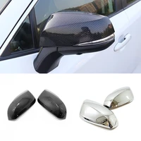 for toyota highlander 2020 2021 accessories abs carbon fiber car side door rear view mirror cover cover trim car styling 2pcs