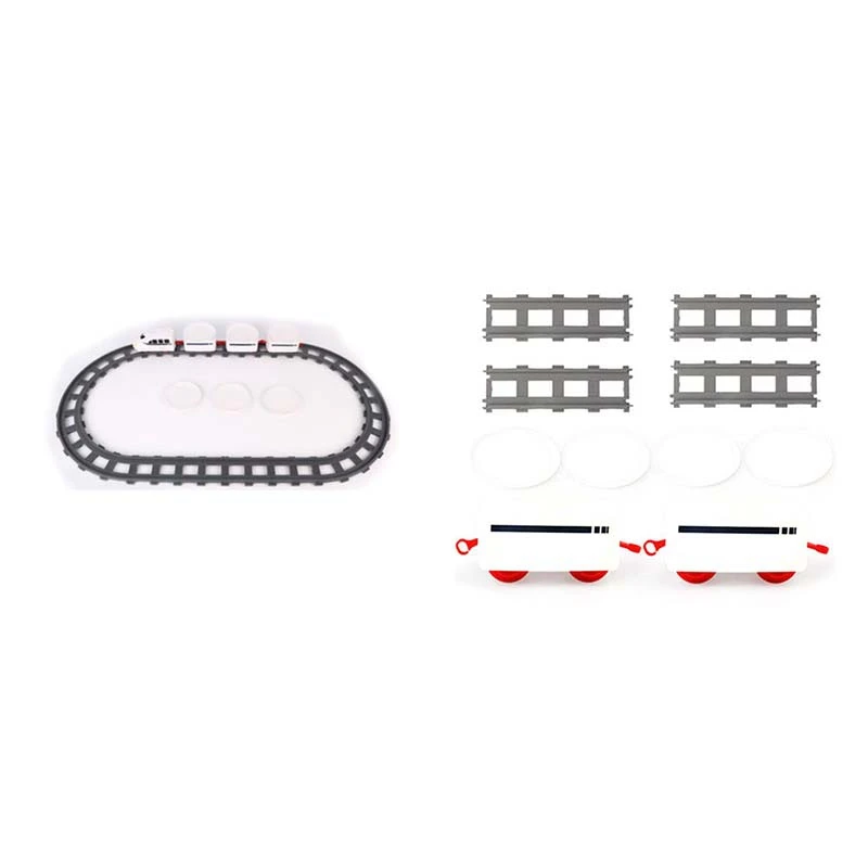 

2Set Sushi Train Rotary Sushi Toy Track Conveyor Belt Rotating Table Kid Food Train Set A & B