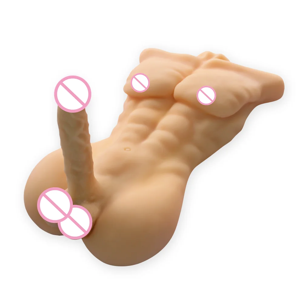 Реалистичные полностью силиконовые мужские черные половинные секс куклы с