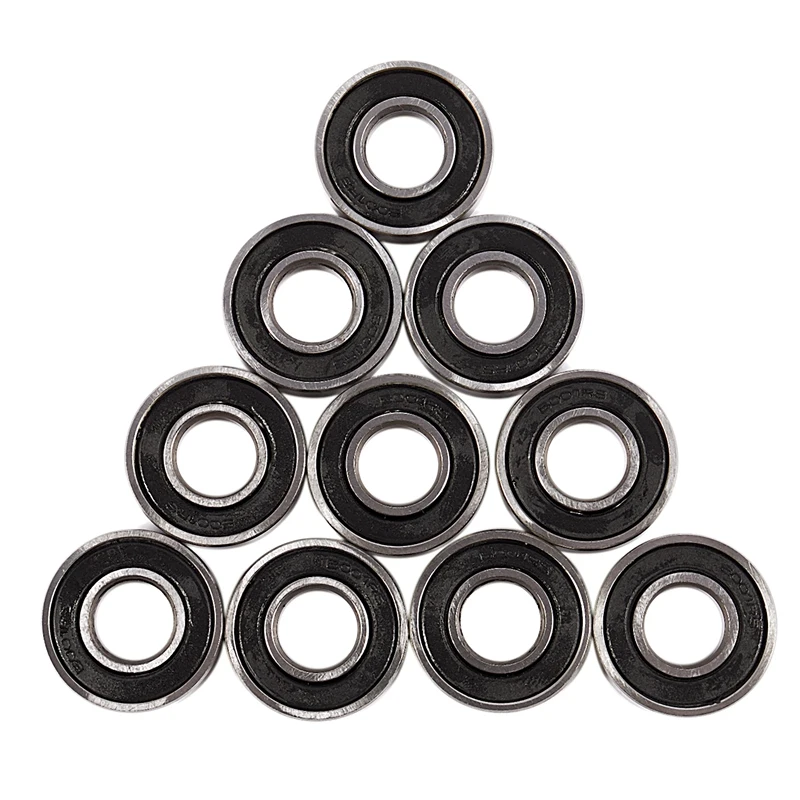 

6001RS Deep Groove Ball Bearing 28 X 12 X 8 Mm 10 Pieces, Silver & Black CNIM Hot