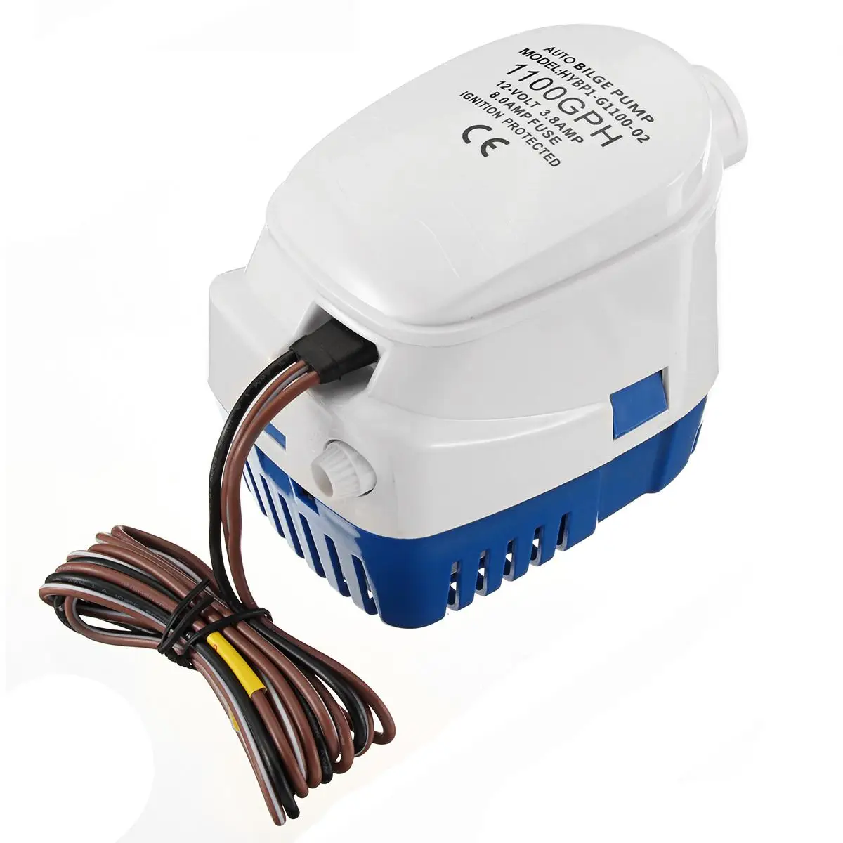 12V 1100GPH автоматический лодочный Трюмный насос погружной Электрический водяной с