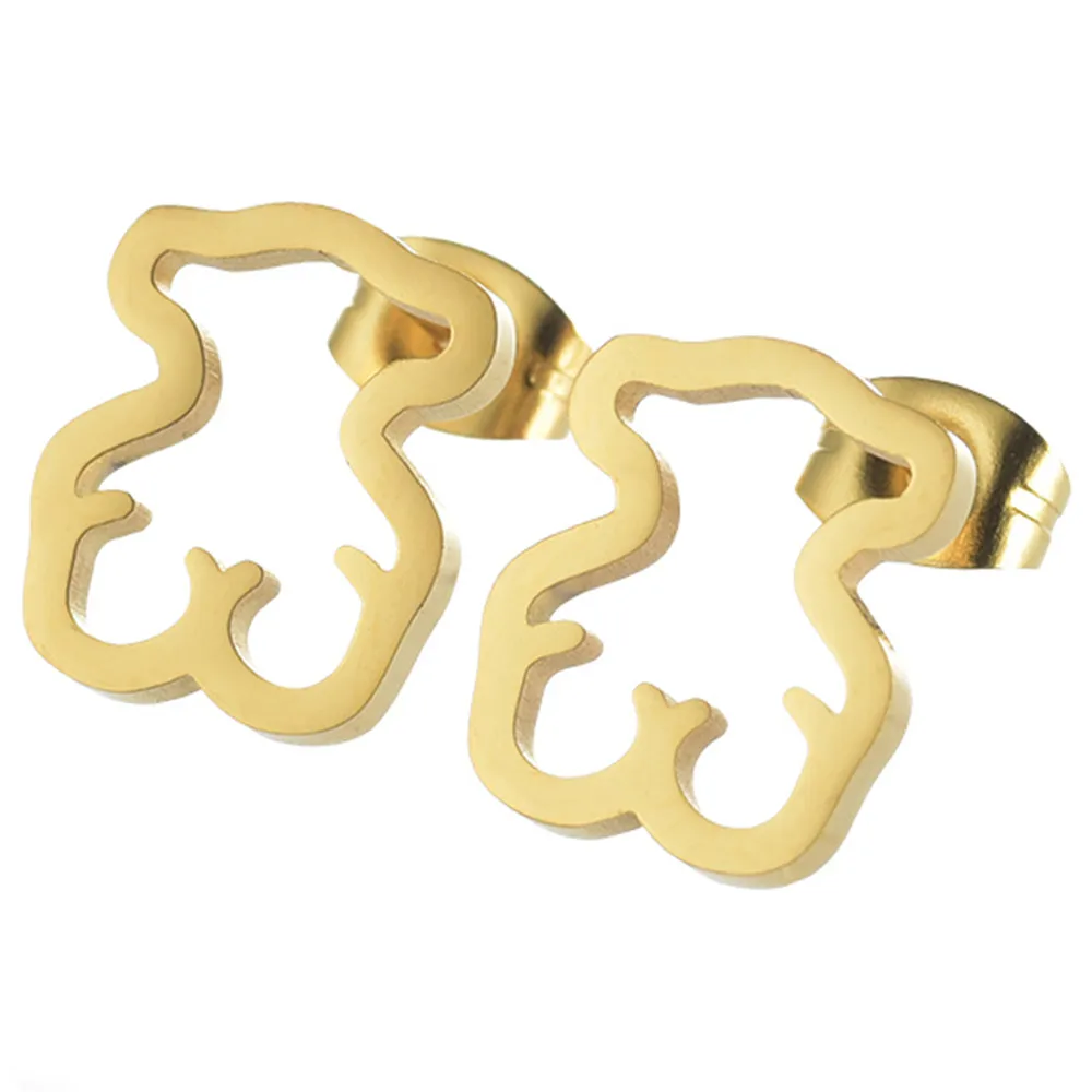 Набор золотых ювелирных украшений в виде медведя серег ожерелья лучший