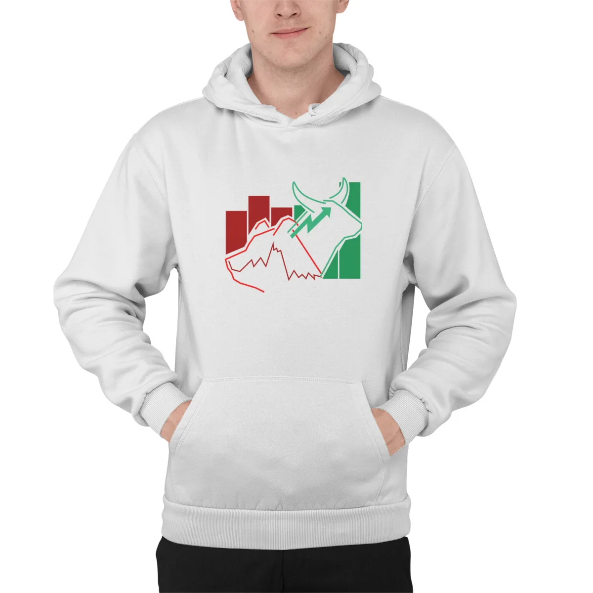 

Men's Hoodie Bull and Bear market stockEssentials Couples Women's Winter Aesthetic Kawaii Oversized autumn Mens Clothes 41182