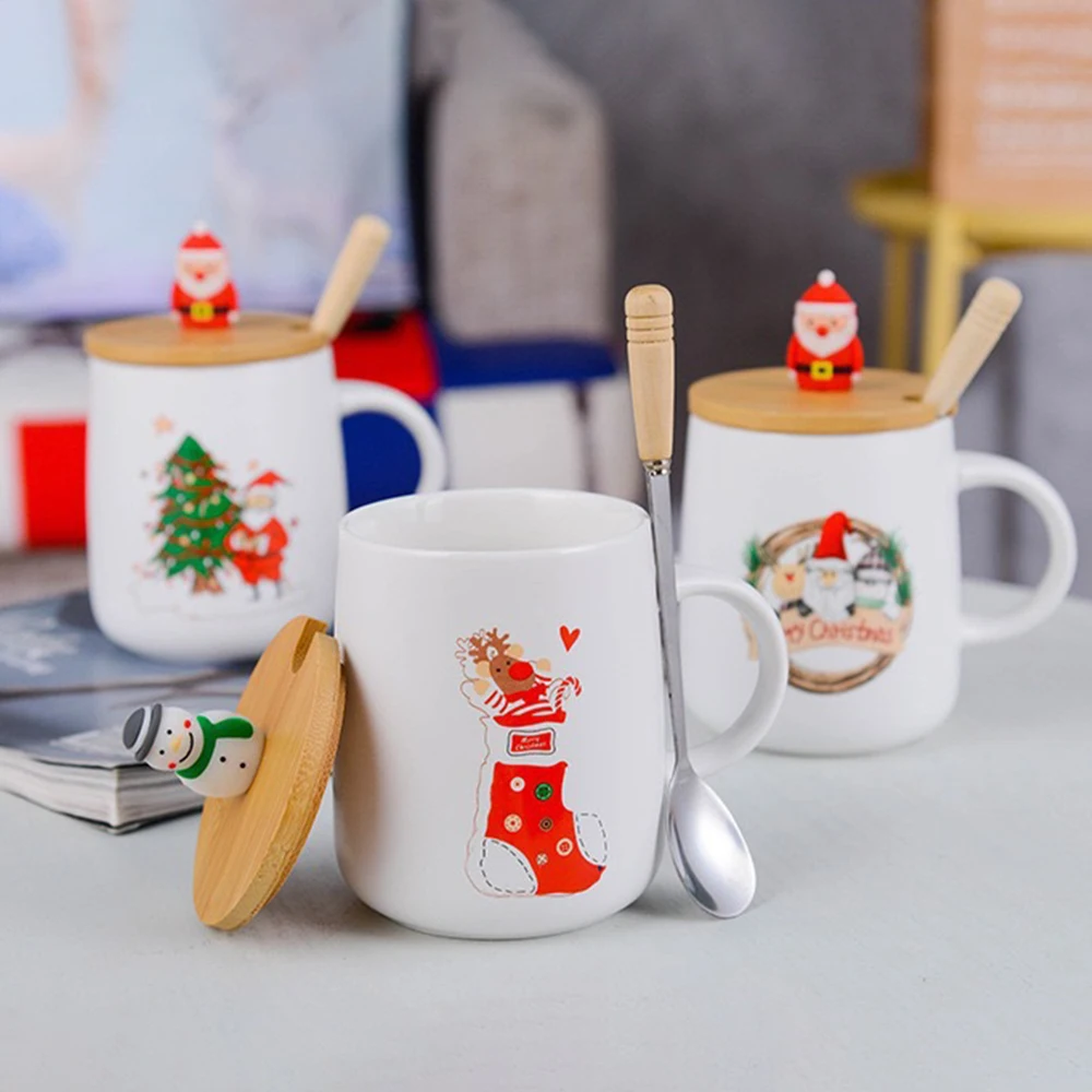 НОВАЯ РОЖДЕСТВЕНСКАЯ керамическая кружка креативная чашка для кофе и чая в виде