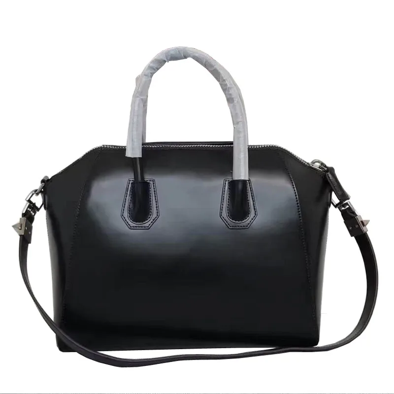 Новая кожаная сумка с бриллиантами женская на одно плечо Классическая локомотив