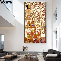 famous painting tree of life by gustav klimt canvas paintings classical reproductions wall picture cuadros for living room decor