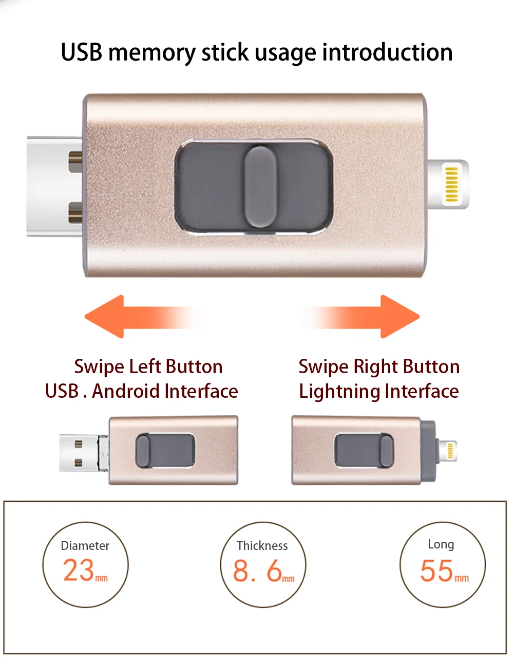BRU Usb 3.0 флешка для Iphone Ipad lightning Android, смартфон, планшет, ПК, флешки 8 ГБ 16 ГБ 32 ГБ 64 ГБ 128 ГБ 256 ГБ Usb флэшка